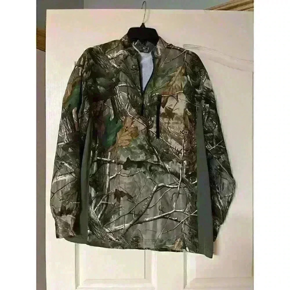 10x Ultra Lite 1/4 zip camo pullover - Picture 1 of 4